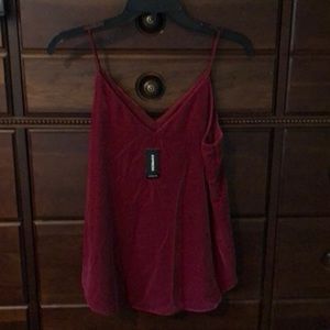 Velvet tank by express